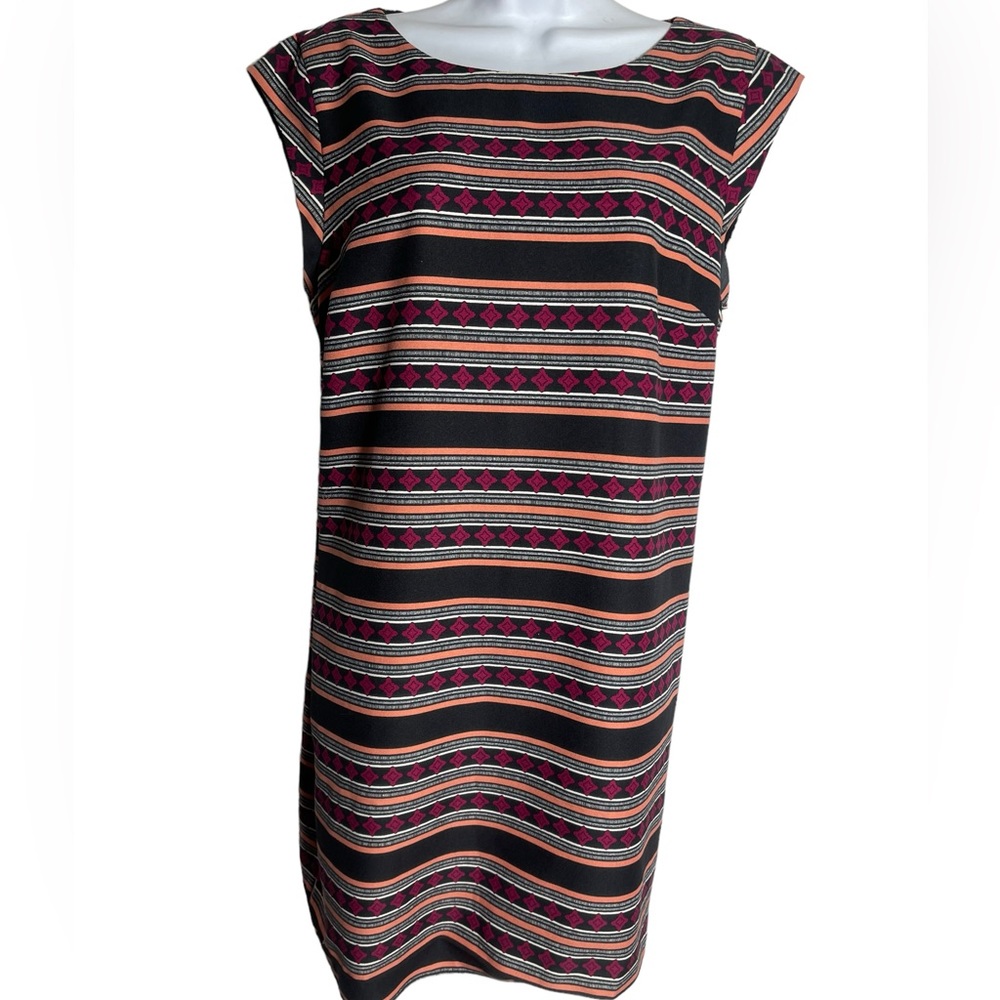Banana Republic dress size 12 stunning multi-colored career dress 💙🧡‎